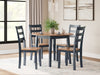 Gesthaven - Round Dining Room Drop Leaf Table Set – 5 Piece Dining Room Sets by Signature Design by Ashley® at Furniture Wholesale Plus , Nashville furniture store