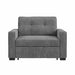 Homer - Klicklak Chair With Pull Out Bed - Clementine Gray – Sleeper Chairs by Elements International at Furniture Wholesale Plus , Nashville furniture store
