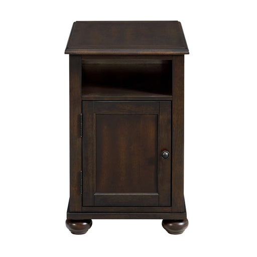 Wagner - Chairside Table With USB - Cherry – Chair Side Tables by Elements International at Furniture Wholesale Plus , Nashville furniture store
