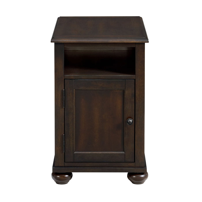 Wagner - Chairside Table With USB - Cherry – Chair Side Tables by Elements International at Furniture Wholesale Plus , Nashville furniture store
