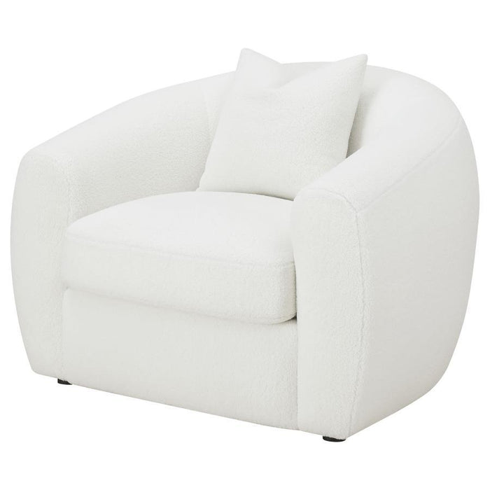 Isabella - Faux Sheepskin Upholstered Accent Chair Natural - Ivory - Premium Accent Chairs from CoasterElevations - Just $779! Shop now at Furniture Wholesale Plus  We are the best furniture store in Nashville, Hendersonville, Goodlettsville, Madison, Antioch, Mount Juliet, Lebanon, Gallatin, Springfield, Murfreesboro, Franklin, Brentwood