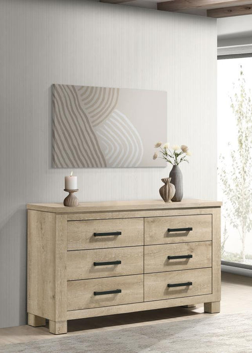 Oakglen - 6-Drawer Bedroom Dresser – Dressers by Coaster Fine Furniture at Furniture Wholesale Plus , Nashville furniture store