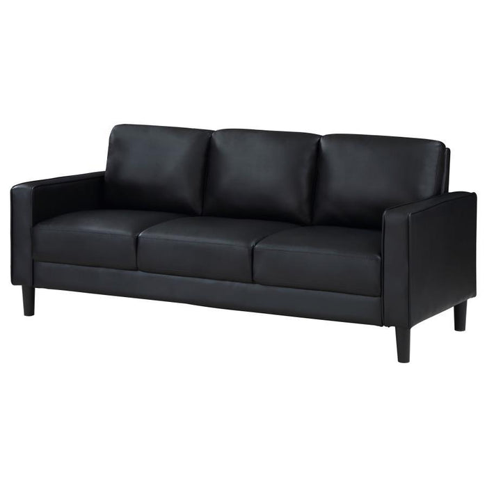 Ruth - Upholstered Track Arm Sofa – Stationary Sofas by Coaster Fine Furniture at Furniture Wholesale Plus , Nashville furniture store