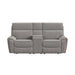 Jackpot - P1 Loveseat With Console - Explore Light Gray – Reclining Loveseats by Elements International at Furniture Wholesale Plus , Nashville furniture store
