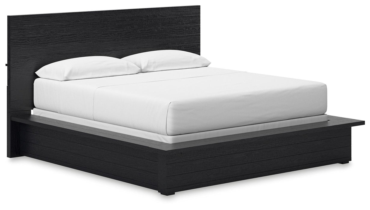 Londer - California King Panel Bed - Black – Panel Beds by Millennium® by Ashley at Furniture Wholesale Plus , Nashville furniture store