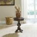 Paradise Valley - Round Chairside Table - Saddle Brown – Chair Side Tables by Liberty Furniture at Furniture Wholesale Plus , Nashville furniture store