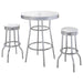 Retro - 3 Pieces Round 1950s Bistro Pub Bar Table Set - Premium 3 Piece Dining Room Sets from Coaster Fine Furniture - Just $409! Shop now at Furniture Wholesale Plus  We are the best furniture store in Nashville, Hendersonville, Goodlettsville, Madison, Antioch, Mount Juliet, Lebanon, Gallatin, Springfield, Murfreesboro, Franklin, Brentwood