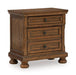 Zackaryn - Two Drawer Night Stand - Warm Brown – Accent Nightstands by Signature Design by Ashley® at Furniture Wholesale Plus , Nashville furniture store