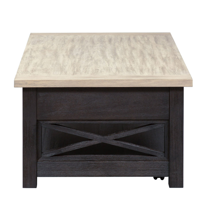 Heatherbrook - Lift Top Cocktail Table - Charcoal & Ash – Cocktail Tables by Liberty Furniture at Furniture Wholesale Plus , Nashville furniture store