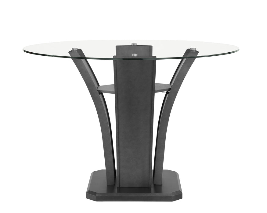 Camelia - Counter Height Table - Glass - Gray – Counter Tables by Crown Mark at Furniture Wholesale Plus , Nashville furniture store