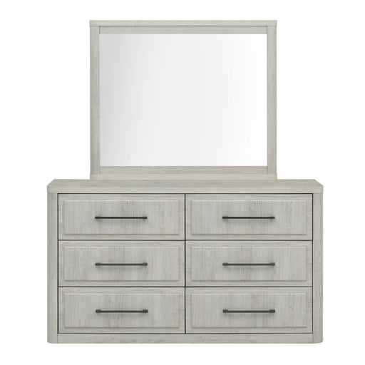 Modern Play - Dresser & Mirror - Natural White – Dresser & Mirror by Liberty Furniture at Furniture Wholesale Plus , Nashville furniture store