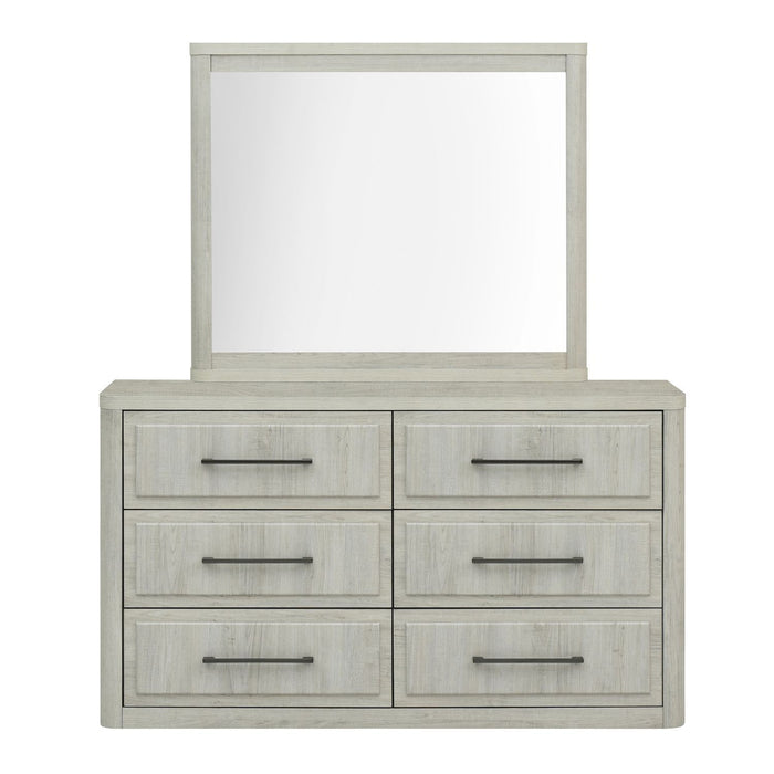 Modern Play - Dresser & Mirror - Natural White – Dresser & Mirror by Liberty Furniture at Furniture Wholesale Plus , Nashville furniture store