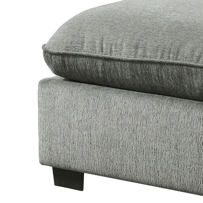 Deville - Modular Ottoman - Nova Gray – Upholstered Ottomans by Elements International at Furniture Wholesale Plus , Nashville furniture store