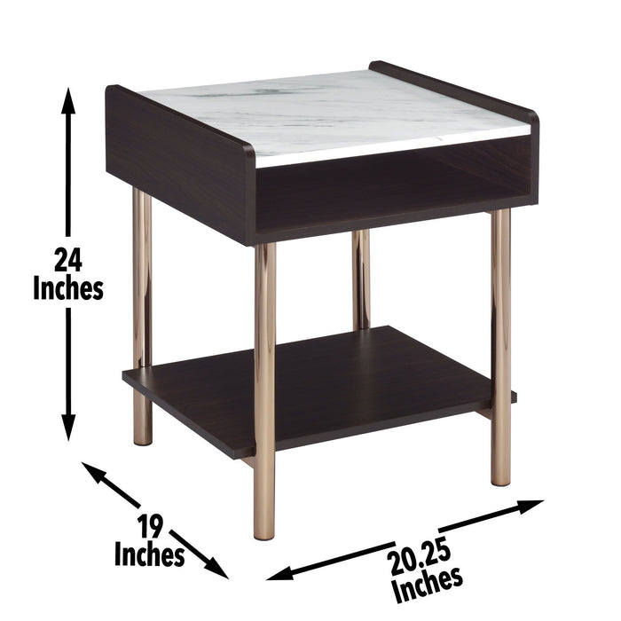 Carrie - End Table - Brown – End Tables by Steve Silver Furniture at Furniture Wholesale Plus , Nashville furniture store