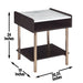 Carrie - End Table - Brown – End Tables by Steve Silver Furniture at Furniture Wholesale Plus , Nashville furniture store