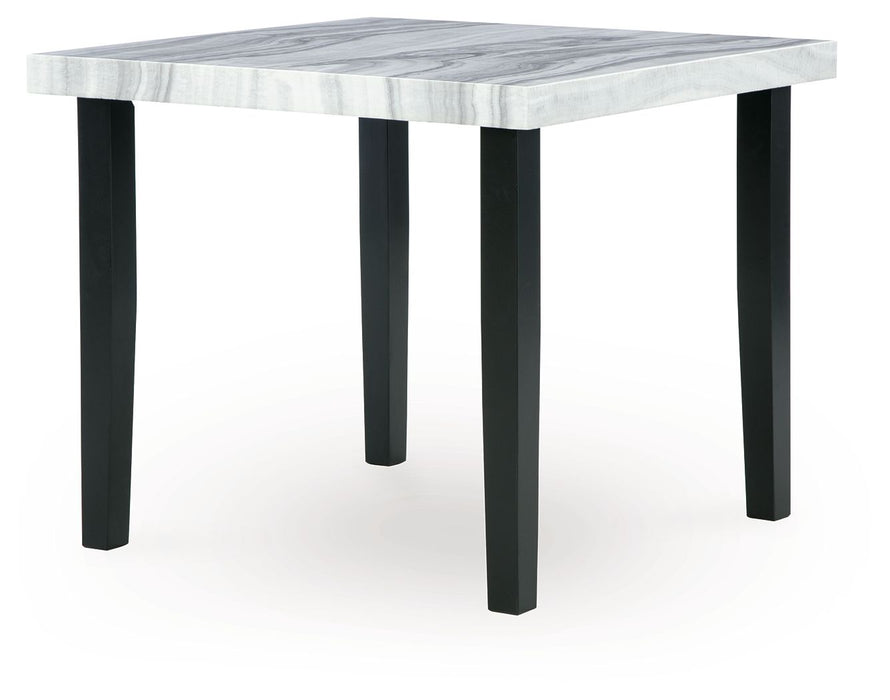 Mervannie - Square Dining Room Counter Table - Gray / Black – Counter Tables by Signature Design by Ashley® at Furniture Wholesale Plus , Nashville furniture store