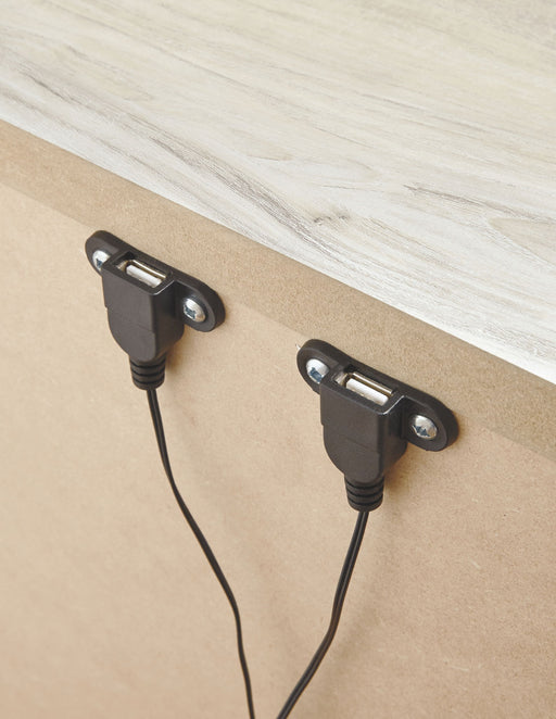 Bellaby - One Drawer Night Stand - Whitewash – Accent Nightstands by Signature Design by Ashley® at Furniture Wholesale Plus , Nashville furniture store