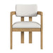 Portland - Fabric Arm Chair (Set of 2) - Natural / Snow White – Chair Sets by Elements International at Furniture Wholesale Plus , Nashville furniture store
