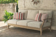 Clare View - Beige - Sofa with Cushion - Premium Sofas from Signature Design by Ashley® - Just $1138! Shop now at Furniture Wholesale Plus  We are the best furniture store in Nashville, Hendersonville, Goodlettsville, Madison, Antioch, Mount Juliet, Lebanon, Gallatin, Springfield, Murfreesboro, Franklin, Brentwood