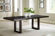 Neymorton - Rectangular Dining Room Butterfly Extension Table - Dark Grayish Brown – Dining Tables with Extensions by Signature Design by Ashley® at Furniture Wholesale Plus , Nashville furniture store