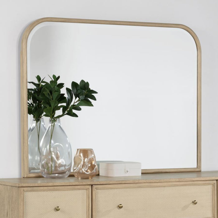 Kailani - Dresser Mirror - Beige Oak – Mirrors by Coaster Fine Furniture at Furniture Wholesale Plus , Nashville furniture store