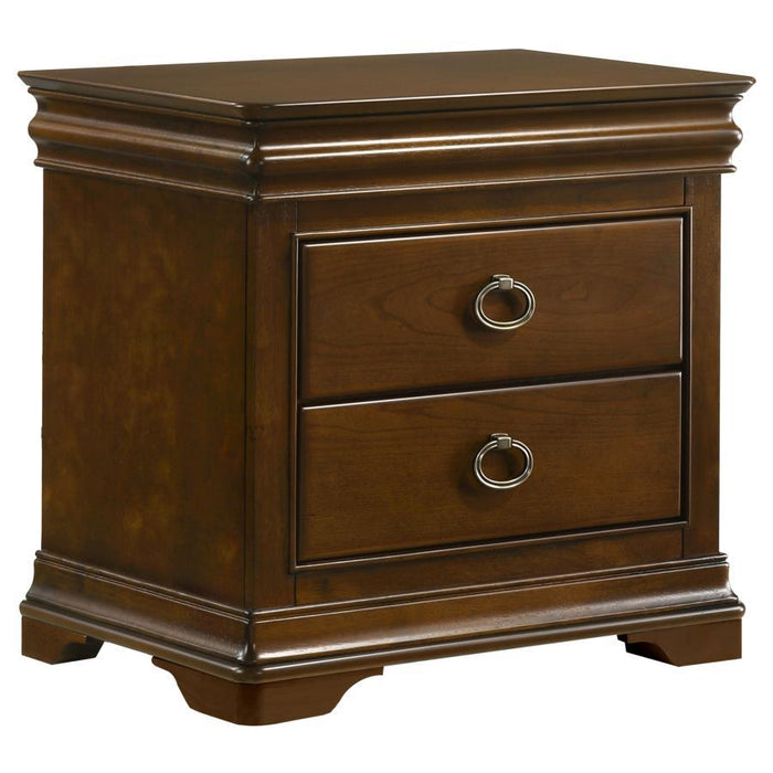 Garland - 3-Drawer Nightstand Bedside Table - Brown Cherry – Accent Nightstands by Coaster Fine Furniture at Furniture Wholesale Plus , Nashville furniture store