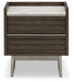 Arkenton - Two Drawer Night Stand - Grayish Brown / White – Accent Nightstands by Ashley® at Furniture Wholesale Plus , Nashville furniture store