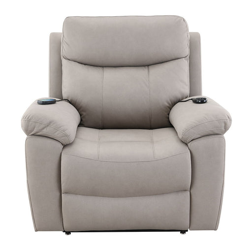 Chriki - Power Recliner With Lift & Heating & Massage - Beige Chenille & Black Finish - Premium Lift Chairs from ACME - Just $1139! Shop now at Furniture Wholesale Plus  We are the best furniture store in Nashville, Hendersonville, Goodlettsville, Madison, Antioch, Mount Juliet, Lebanon, Gallatin, Springfield, Murfreesboro, Franklin, Brentwood