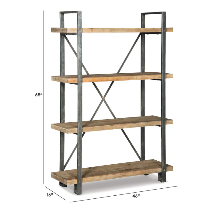 Forestmin - Bookcase - Brown / Black – Standard Bookcases by Signature Design by Ashley® at Furniture Wholesale Plus , Nashville furniture store