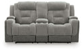 Mixed Motion - Power Reclining Loveseat With Console / Adjustable Headrest – Reclining Loveseats by Signature Design by Ashley® at Furniture Wholesale Plus , Nashville furniture store