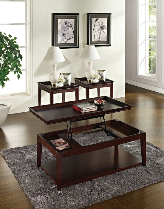 Clemson - 3 Piece Table Set - Brown – Table Sets by Steve Silver Furniture at Furniture Wholesale Plus , Nashville furniture store