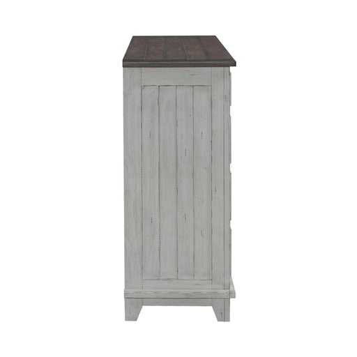 River Place - 2 Door 9 Drawer Dresser - Riverstone White & Tobacco – Dressers by Liberty Furniture at Furniture Wholesale Plus , Nashville furniture store