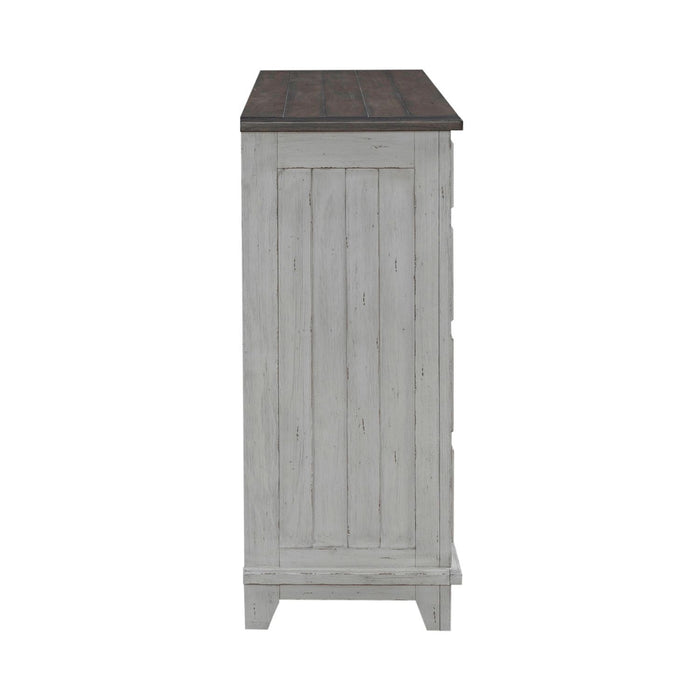 River Place - 2 Door 9 Drawer Dresser - Riverstone White & Tobacco – Dressers by Liberty Furniture at Furniture Wholesale Plus , Nashville furniture store