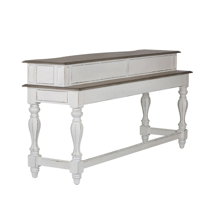 Magnolia Manor - Console Bar Table - Antique White – Console Tables by Liberty Furniture at Furniture Wholesale Plus , Nashville furniture store