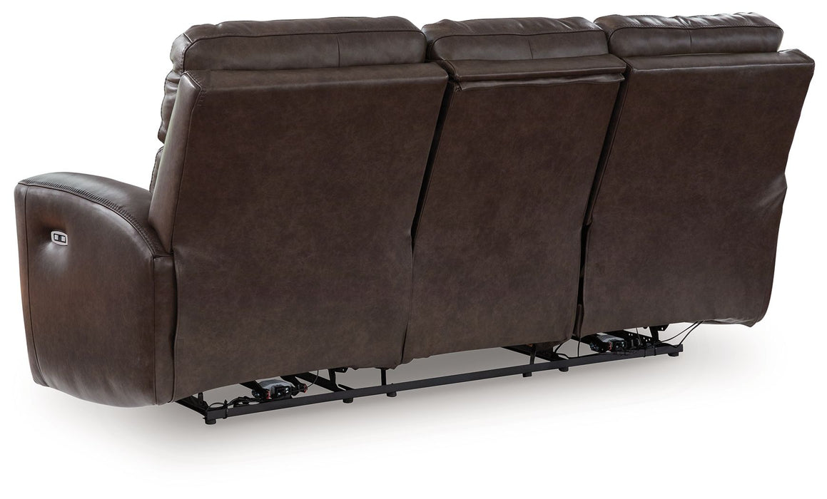 Crossplex - Power Reclining Sofa With Adjustable Headrest - Smoke – Reclining Sofas by Signature Design by Ashley® at Furniture Wholesale Plus , Nashville furniture store