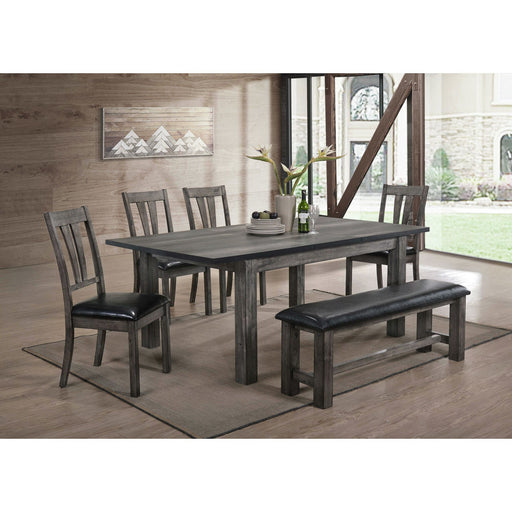 Nathan - Dining With Padded Seats Set – 5 Piece Dining Room Sets by Elements International at Furniture Wholesale Plus , Nashville furniture store