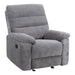 Cozy - Manual Recliner - Gray – Reclining Chairs by Steve Silver Furniture at Furniture Wholesale Plus , Nashville furniture store