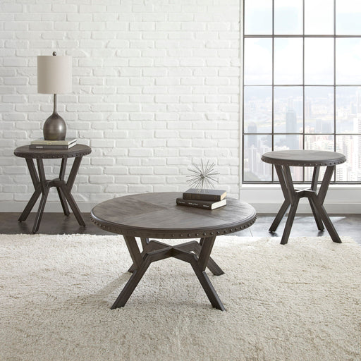 Alamo - 3 Piece Table Set - Gray – Table Sets by Steve Silver Furniture at Furniture Wholesale Plus , Nashville furniture store