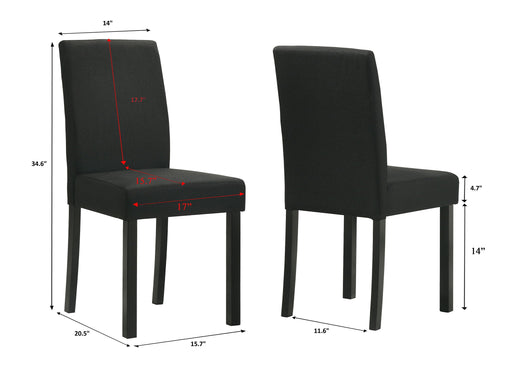 Resia - Dining Chair (Set of 4) - Black – Chair Sets by Crown Mark at Furniture Wholesale Plus , Nashville furniture store