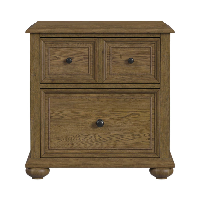 Heritage & Home - Nightstand With USBC - Oak Brown – Nightstands w/ Charging Stations by Elements International at Furniture Wholesale Plus , Nashville furniture store