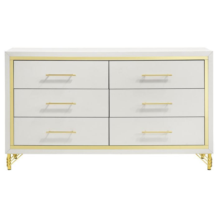 Lucia - 6-Drawer Dresser – Dressers by Coaster Fine Furniture at Furniture Wholesale Plus , Nashville furniture store
