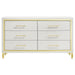 Lucia - 6-Drawer Dresser – Dressers by Coaster Fine Furniture at Furniture Wholesale Plus , Nashville furniture store