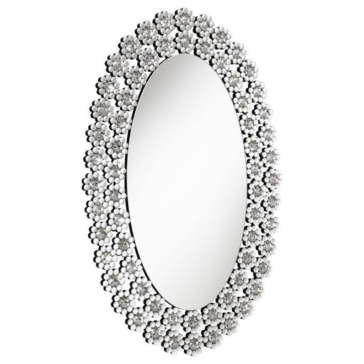 Colleen - Oval Wall Mirror - Silver - Premium Wall Mirrors from CoasterElevations - Just $539! Shop now at Furniture Wholesale Plus  We are the best furniture store in Nashville, Hendersonville, Goodlettsville, Madison, Antioch, Mount Juliet, Lebanon, Gallatin, Springfield, Murfreesboro, Franklin, Brentwood