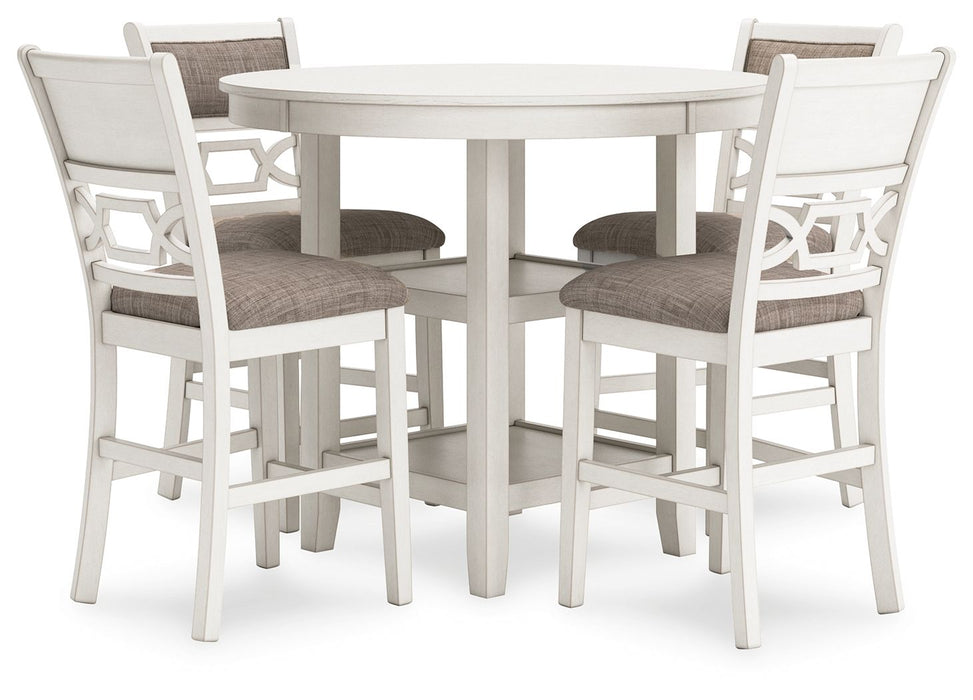 Erinberg - Dining Room Counter Table Set (Set of 5) - Antique White – 5 Piece Dining Room Sets by Signature Design by Ashley® at Furniture Wholesale Plus , Nashville furniture store