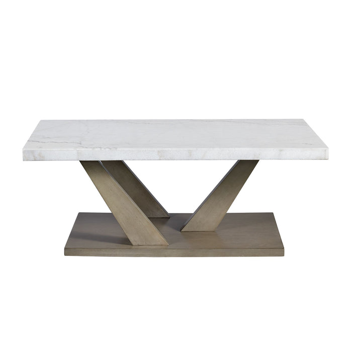 Greta - 2 Piece Occasional Table Set (Coffee Table And End Table) - Gray – Table Sets by Elements International at Furniture Wholesale Plus , Nashville furniture store