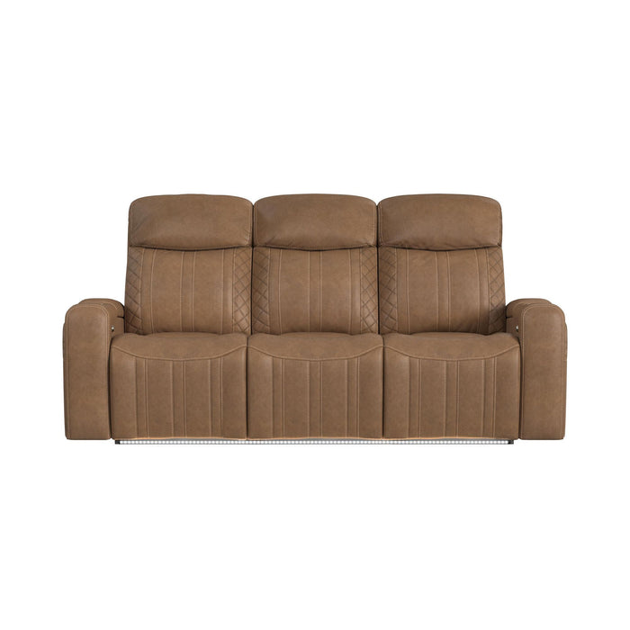 Side Kick - Sofa With Ddt, Wireless Charger, Cupholders And White Led Light - Simba Saddle – Reclining Sofas by Elements International at Furniture Wholesale Plus , Nashville furniture store