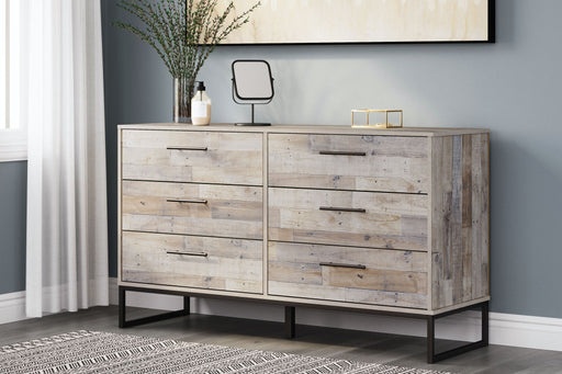 Neilsville - Six Drawer Dresser - Vinyl-Wrapped - Whitewash – Dressers by Signature Design by Ashley® at Furniture Wholesale Plus , Nashville furniture store
