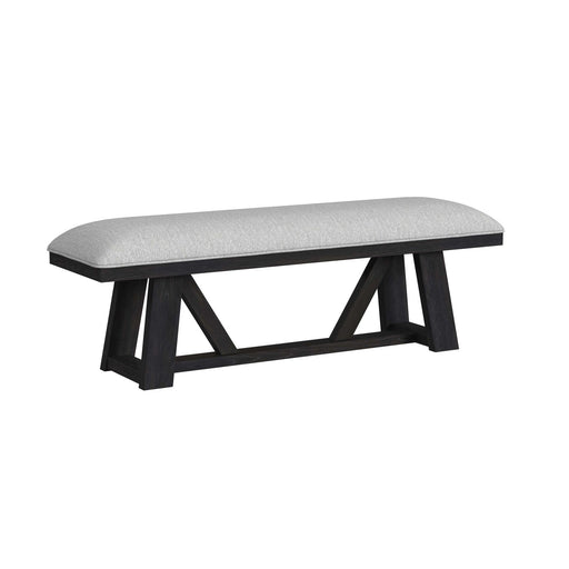 Transcend - Dining Bench - Charcoal / Light Gray – Upholstered Benches by Elements International at Furniture Wholesale Plus , Nashville furniture store