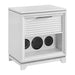 Denmark - 1-Drawer Nightstand With Speaker And USB - White – Nightstands w/ Charging Stations by Elements International at Furniture Wholesale Plus , Nashville furniture store