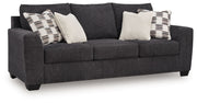 Loreo - Sofa - Ebony – Stationary Sofas by Benchcraft® at Furniture Wholesale Plus , Nashville furniture store